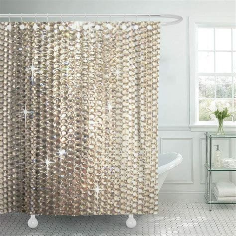 sparkly shower curtain